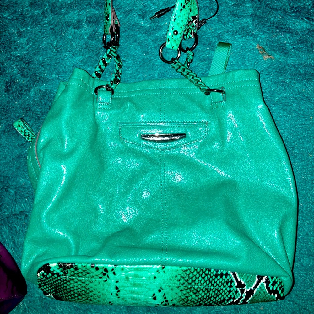 Turquoise Kathy Van Zeeland Purse.